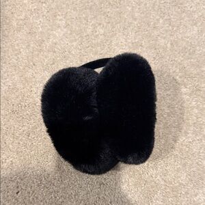 Black Faux Fur Earmuffs